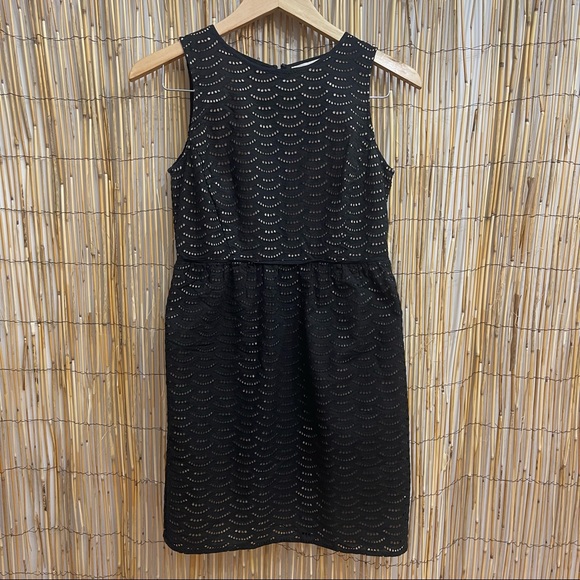 Ann Taylor Loft Women’s Petite Black & Cream Sleeveless Dress Size 2P - Picture 3 of 6